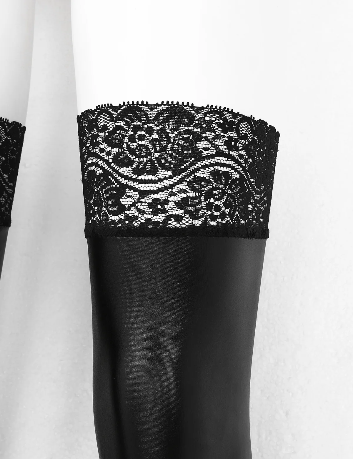 Женские пикантные противоскользящие мягкие эластичные лакированные кожаные