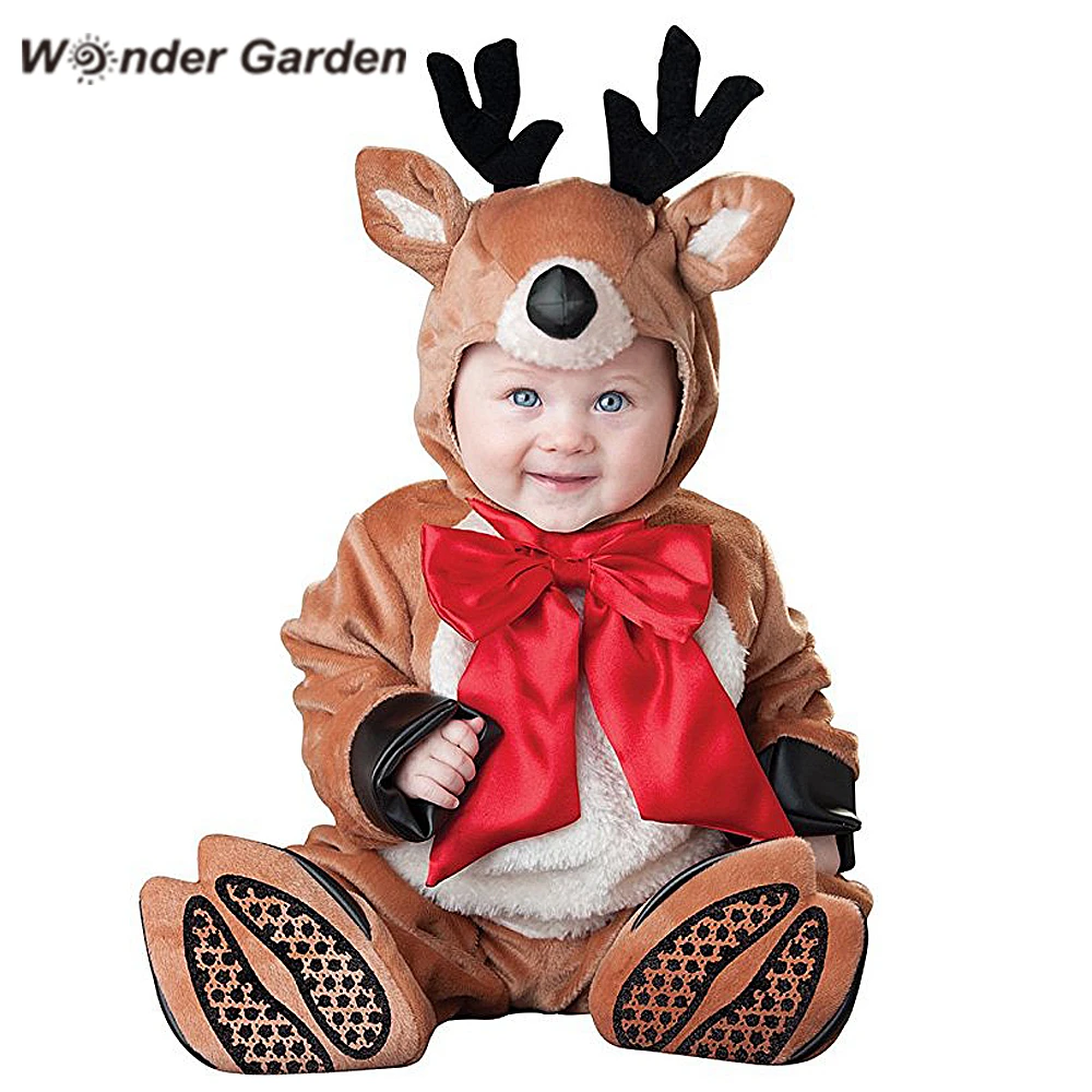 Косплей костюм Чудо сада для маленьких мальчиков и девочек наряд с оленями