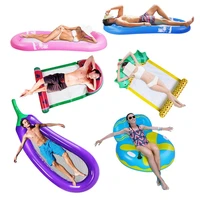 inflatable adults pool float swimming ring seat water sofa recliner inflatable island floating pool lounger summer water fun