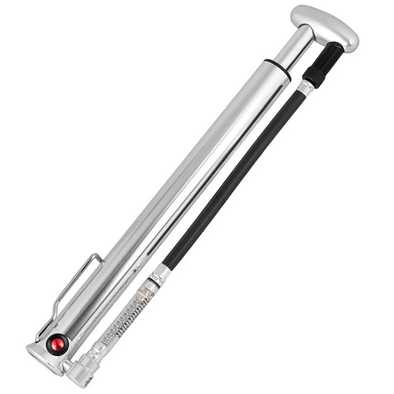 Bike Pump 160PSI Cycling Tire Ball Floor Inflator CNC Alloy Barrel With Bleeder Pedal Hose Presta Schrader Valve | Спорт и