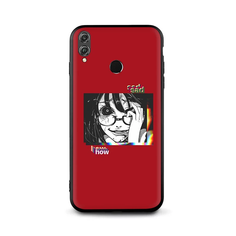 B5 EWAU Japanese Anime Aesthetic Friend Silicone phone case for Huawei Honor 6A 7A Pro 7C 7X 8X 8 9 Note 10 Lite view 20 9X Pro - Color: B5