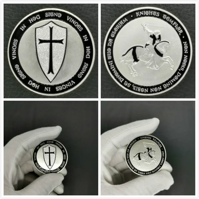 9 посеребренные кресты разной видов цветов покрытием памятная монета значок