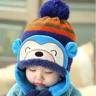 

Winter Warm Baby Hats 6 Colors Infant Toddlers Boys Girls Beanies&Beanies Pilot Caps Eargflap Hat Baby Pilot Winter Warm Cap