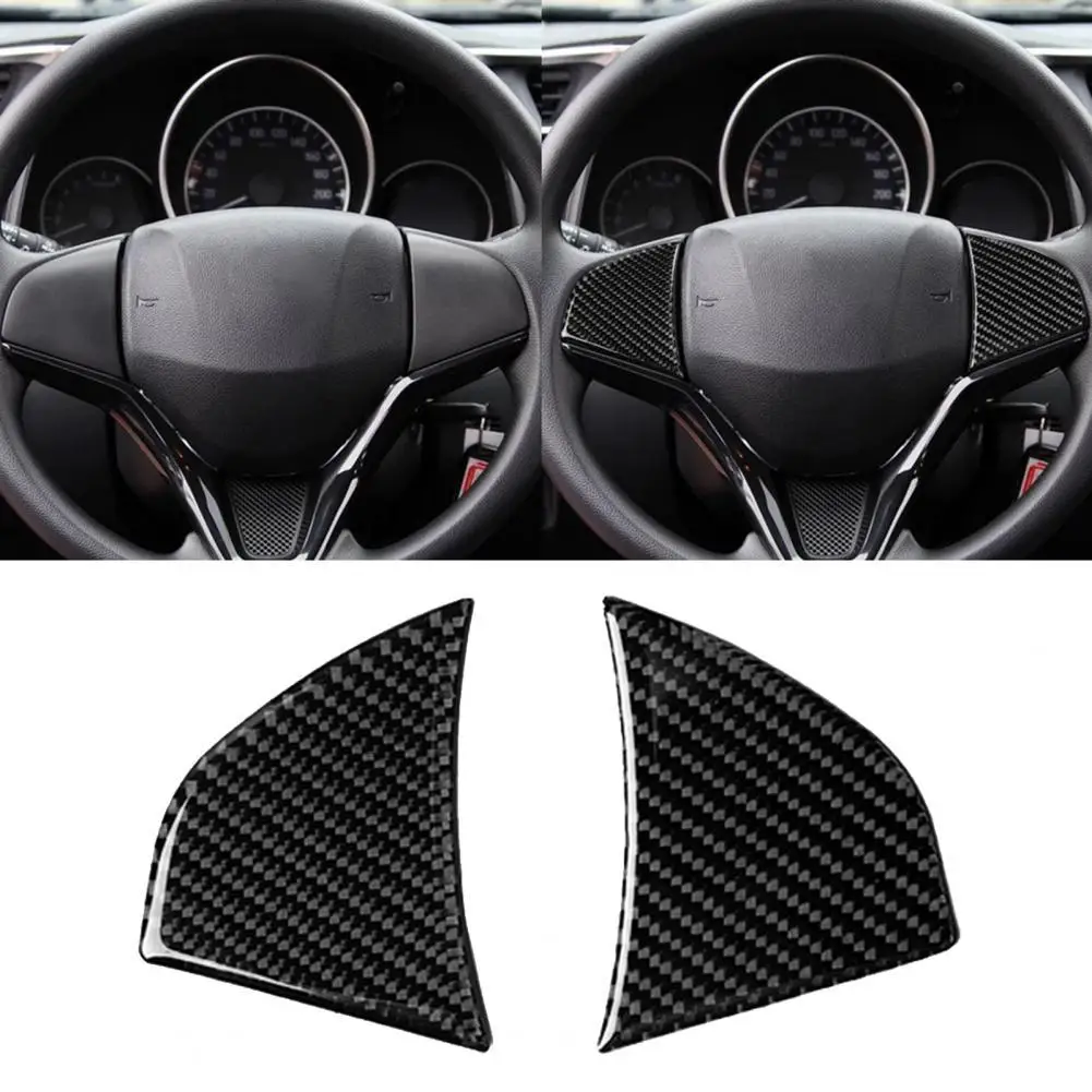 

70% Dropshipping!! 1 Pair Anti-rust Universal Carbon Fiber Steering Wheel Sticker Car Accessories for Honda Fit/Jazz 2014-2018