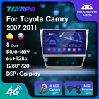 Автомобильное радио Blu-Ray IPS QLED для Toyota Camry 40 2007-2011 2DIN Android 10 автомобильный мультимедийный плеер GPS-навигация автомобильное радио Carplay