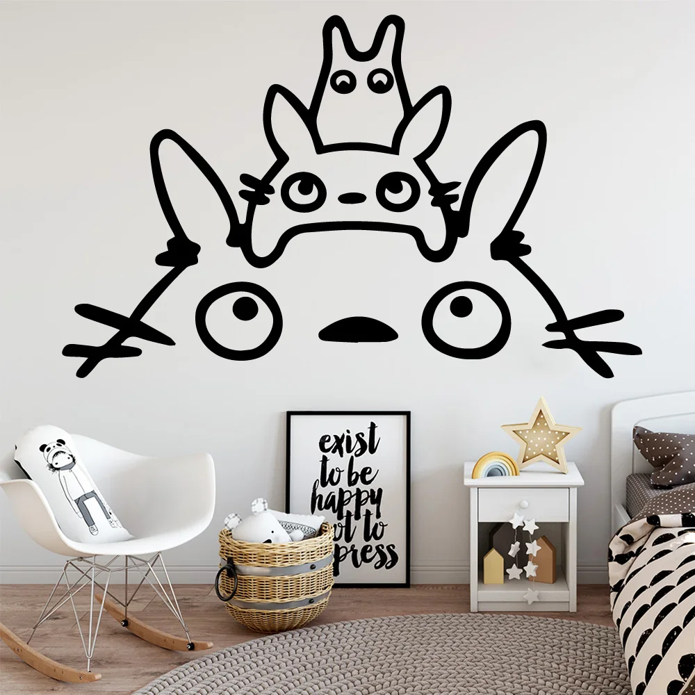 Дропшиппинг обои Тоторо украшение дома Наклейка на стену для детской комнаты