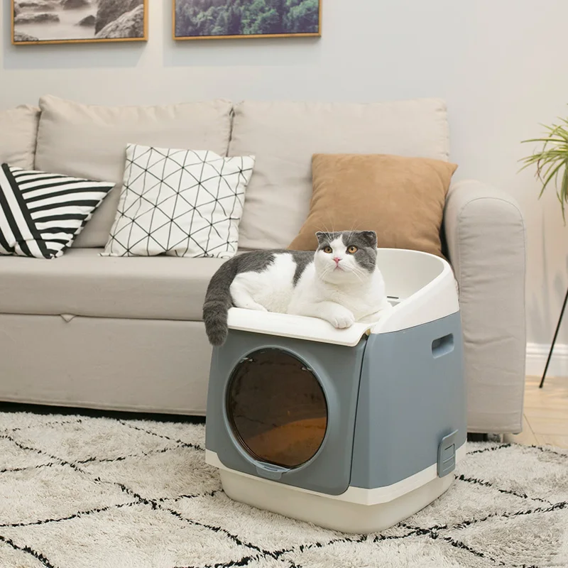 Полностью закрытый ящик для кошачьего наполнителя комнатный туалет дрессировки