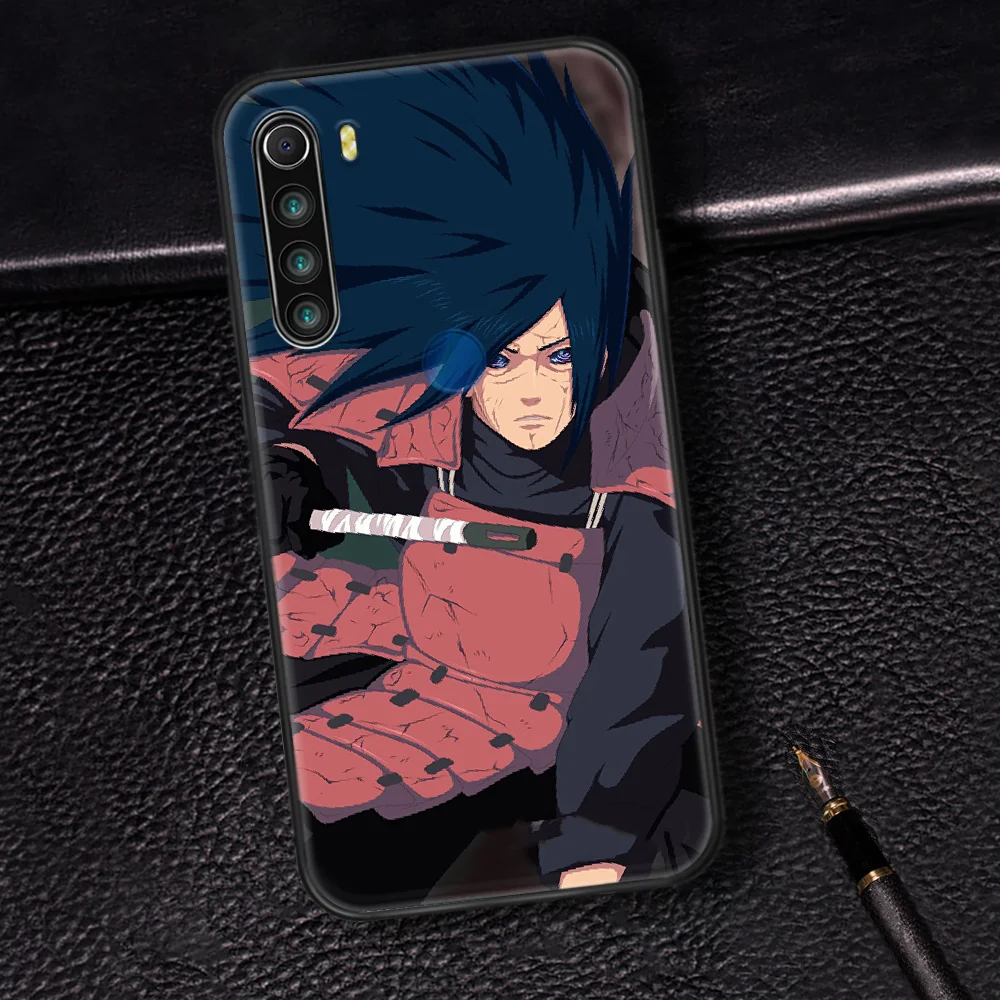 

Naruto Uchiha Madara anime Phone Case Cover Hull For XIAOMI Redmi 7 7A 8 8A 9 9C Note 6 7 8 9 9S K20 Pro K30 black Cell Silicone
