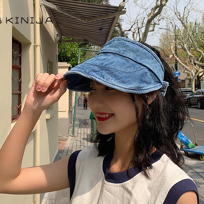 Джинсовая солнцезащитная Кепка для мужчин и женщин летняя повседневная в стиле