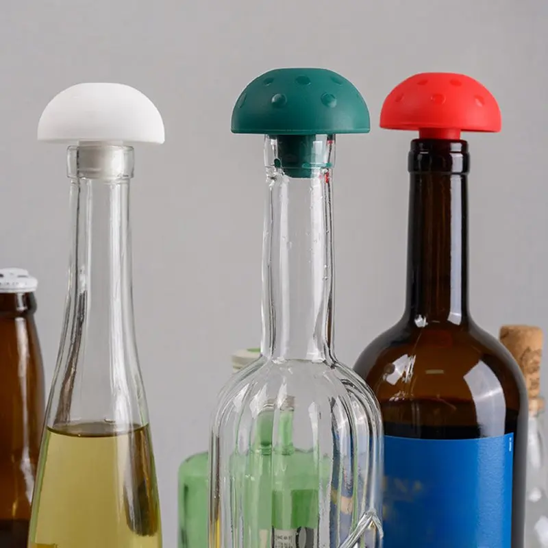 

Stopper For Bottle kitchen Wine Accessories Mushroom Silica Gel Bottle Split Seal Champagne Anti-leaky Red Wine Preservation Top