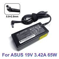19v 3 42a 5 5x2 5mm 65w ac laptop power adapter charger for asus f555l k455l x401a x550c a450c y481 x501la x551c v85 a52f x555