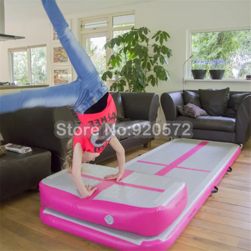 Бесплатная доставка 4*1 м хорошее качество надувной гимнастический воздушный