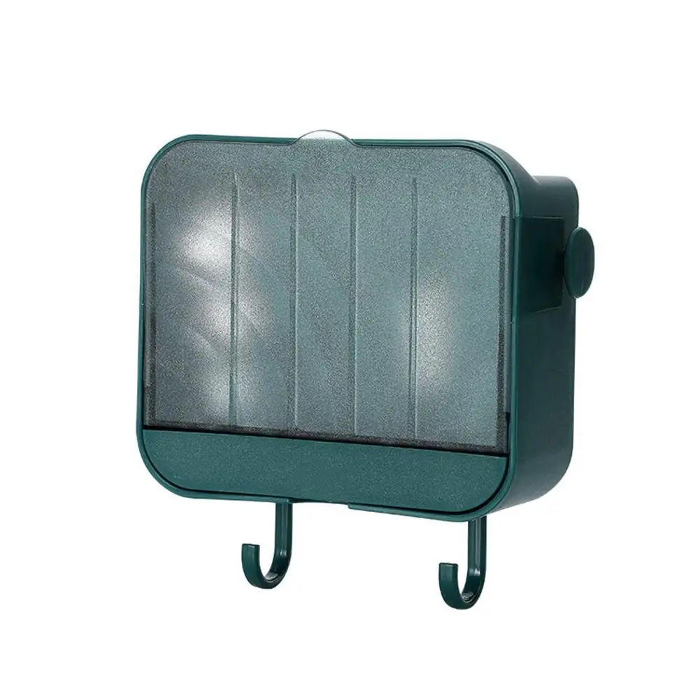 

Soap Rack Punch Free Wall-mounted Soap Holder Flip-top Soap Box Bathroom Accessories