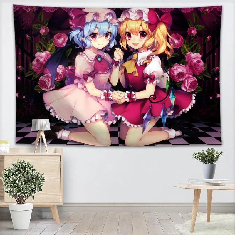 

Лучший настенный гобелен Touhou, листы, домашние декоративные гобелены, пляжное полотенце, коврик для йоги, одеяло, скатерть, настенный гобелен