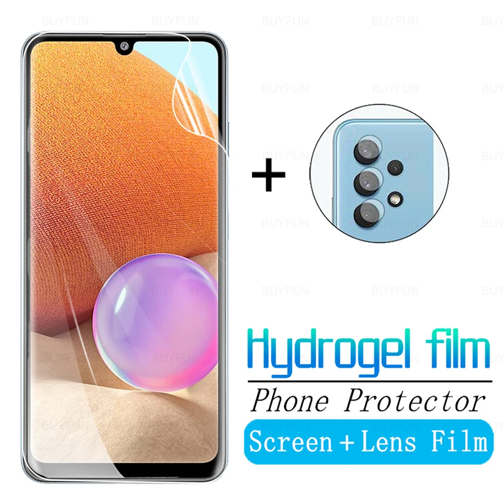 

9D Screen Camera Lens Protective Film For Samsung Galaxy A32 Soft Hydrogel Film For Samsung A32 5G samsun A 32 HD Film Not Glass