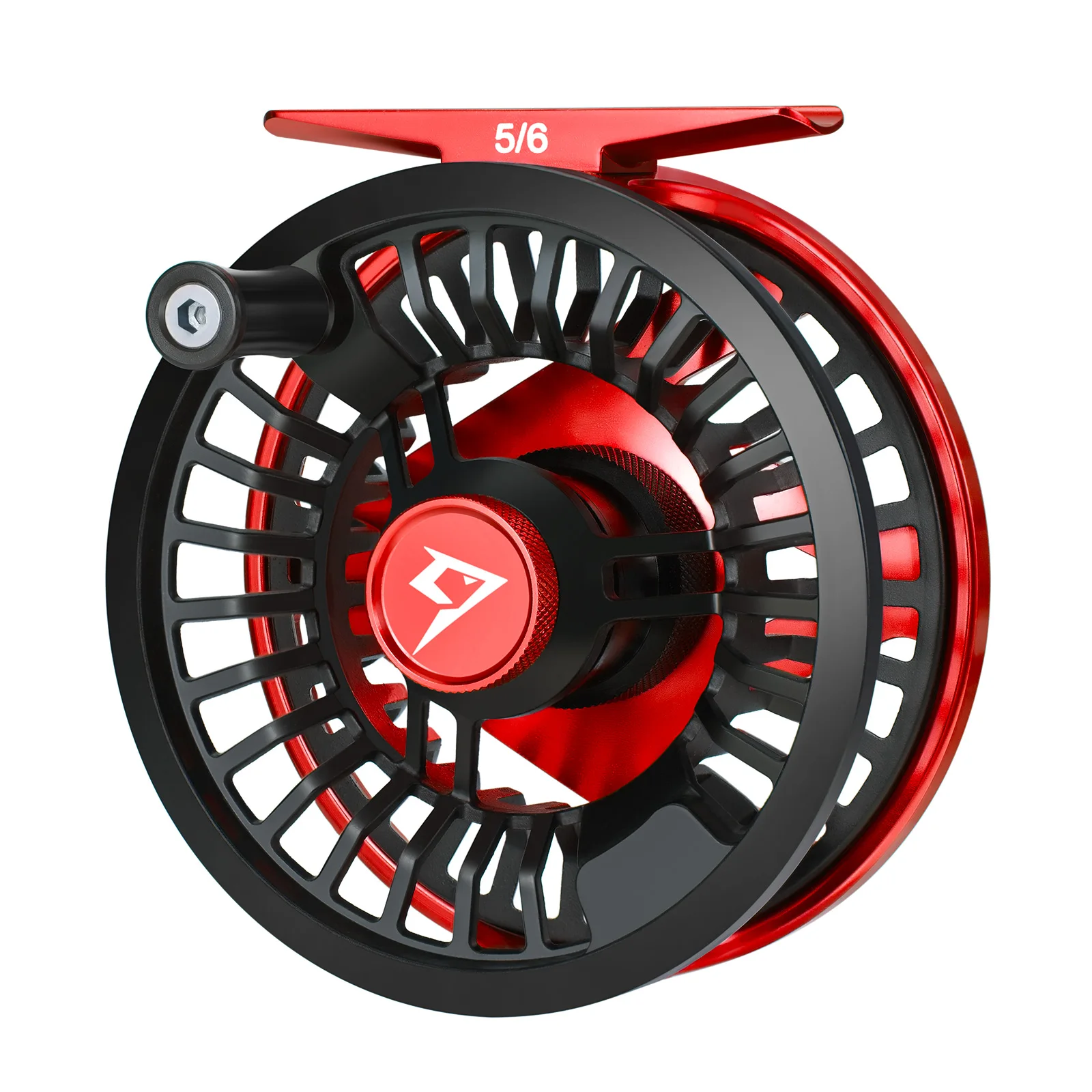 Piscifun AOKA XS Fly Fishing Reel Alumimum Alloy Body Sealed Double Click Carbon Fiber Drag System CNC Machined (Red) enlarge