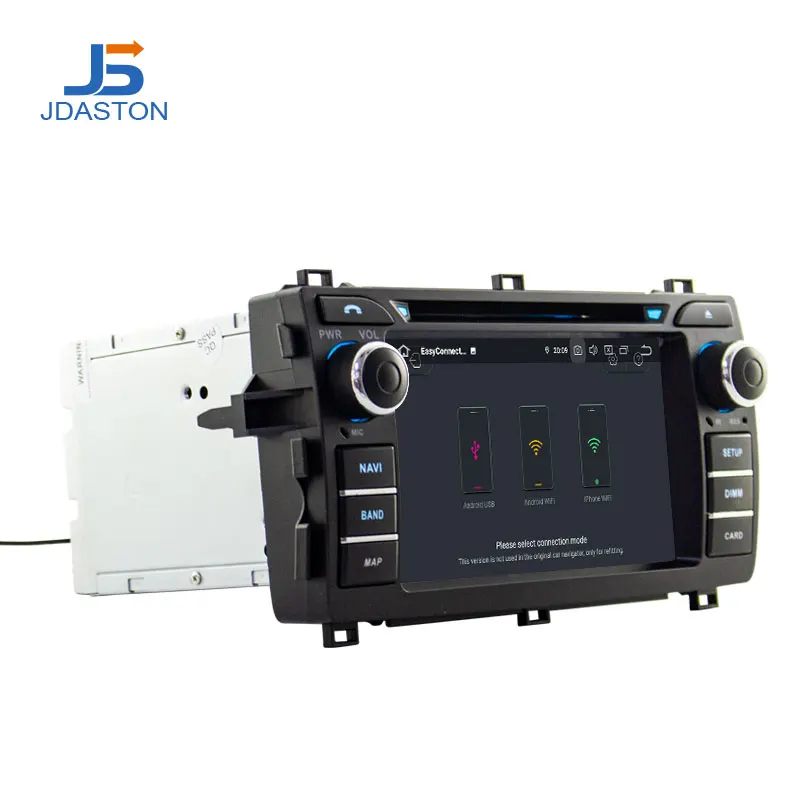JDASTON 2 DIN Android 9,0 автомобильный dvd-плеер для Toyota Auris 2013 Восьмиядерный 4G+ 64G Автомобильный Радио Мультимедиа gps стерео аудио