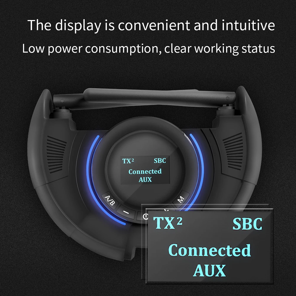 

Universal OLED Digital Display Bluetooth Adapter CSR8675 Fiber Optic Transmitter Receiver Car Accessories Interior