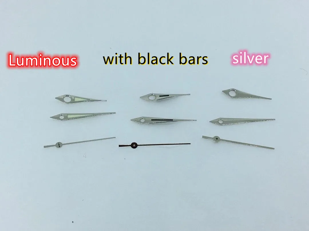 

Аксессуары для часов, стрелки для часов 307, 2750 иглы для часов 2824-2836-2834-2846, серебристый, золотой светящийся механизм