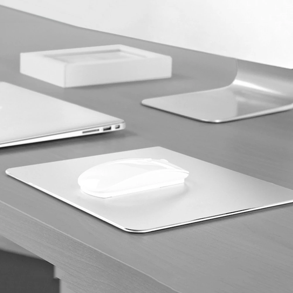 Тонкий большой игровой коврик для мыши алюминиевый металлический компьютерный