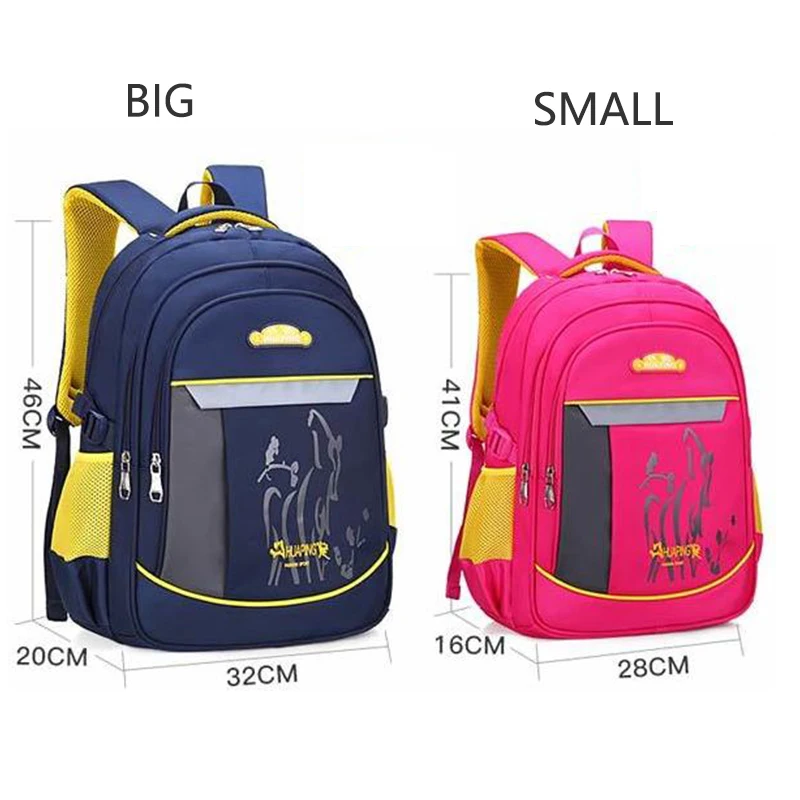

Kids Backpack Boys School Bags Large Capacity Waterproof Nylon Child Primary Schoolbag Orthopedic Bookbags 6-12 Years
