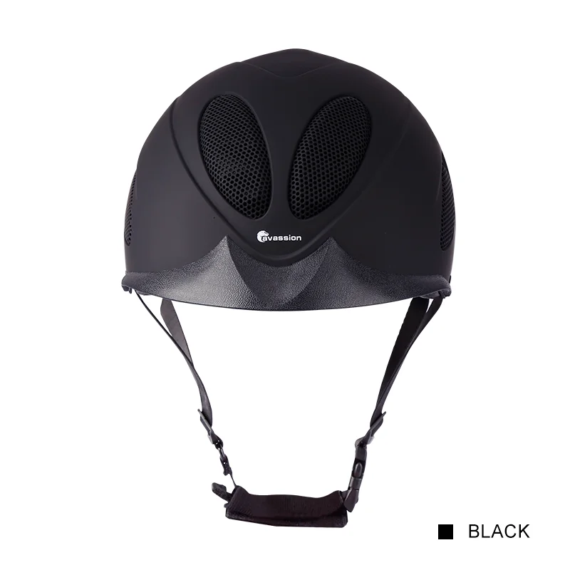 

Adjustable equestrian helmet Black matte finish Good air permeability Horse riding helmet for children and adult S M L