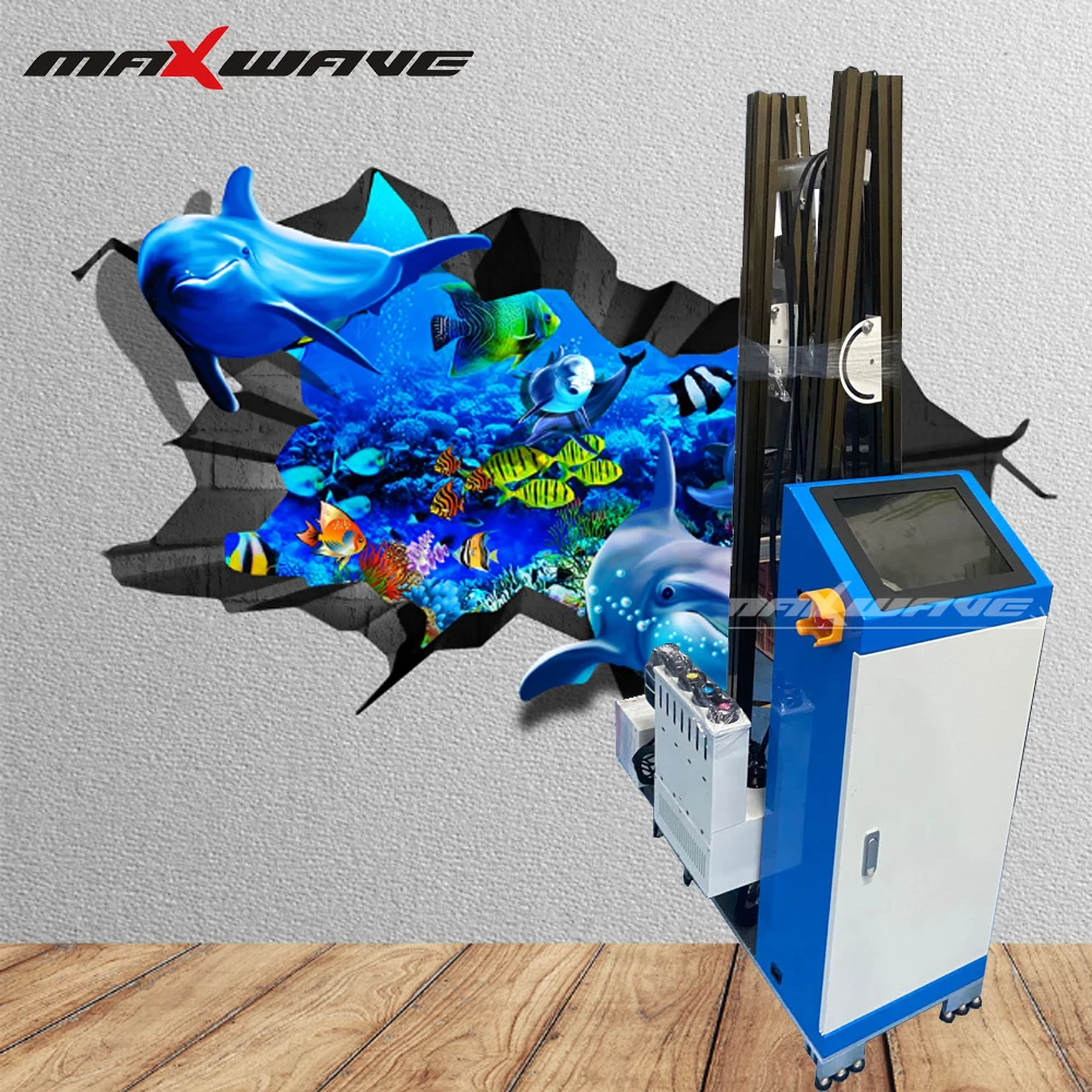 Online ورشة عمل سعر المصنع البيع المباشر التلقائي آلة للطباعة على الحوائط 4D ثلاثية الأبعاد طابعة رسوم حائط