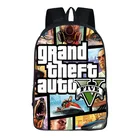 3D рюкзак с мультипликационным принтом Grand Theft Auto GTA5, школьная сумка, сумка для книг, сумка-мессенджер на молнии для детей, мальчиков, девочек, студентов, школьные подарочные рюкзаки