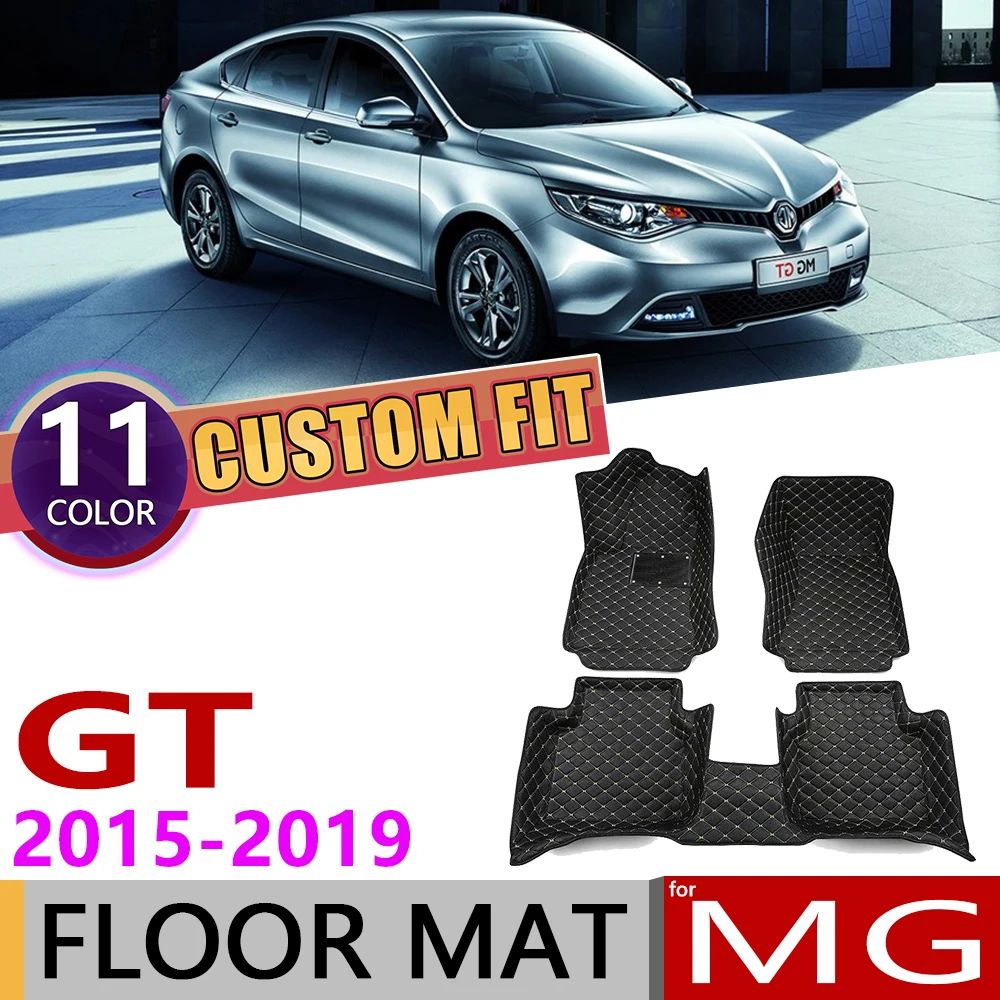 Пользовательские автомобильные кожаные Коврики для MG GT 5 мест 2015 ~ 2019