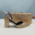 Женские босоножки с острым носком, сандалии с пряжкой на толстом каблуке, вечерние свадебные туфли, лето 2020