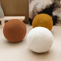 spherical pillow lovely 30cm leisure waist support solid color rabbit plush creative household sofa decorations prop cushions