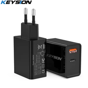 keysion pd fast charger 18w dual usb quick charge 3 0 charger for iphone 13 12 11 samsung xiaomi mobile phone charger adapter free global shipping