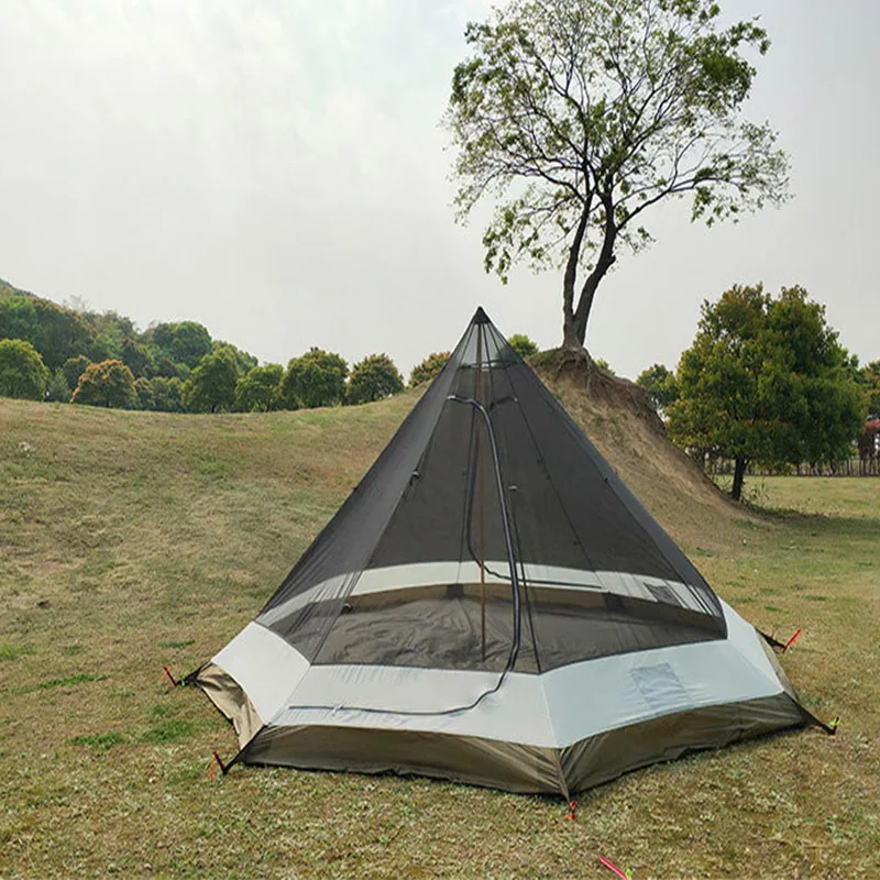 

Teepee Pyramid Inside Tent Ultralight Outdoor CampingTent Backpacking Hiking Tourist Tent Nylon Family Travel Furniture