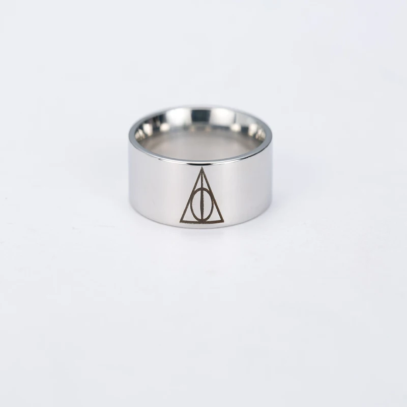 Кольцо мужское из нержавеющей стали с треугольником 1 шт. | Украшения и аксессуары