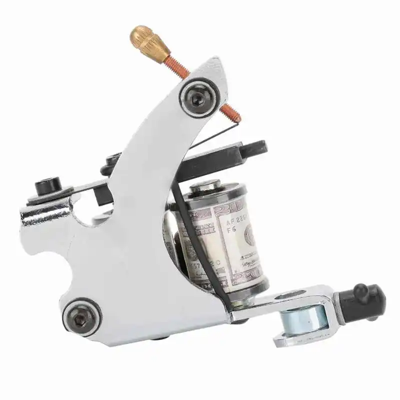 

Eyelashes Accesories Tattoo Supplie Rotary Tattoo Machines Alloy Silver Liner Shader Tattoo Coil Machine for Tattoo Artists