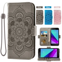 wallet case for samsung galaxy xcover 4 5 pro xcover4 xcover5 fundas capa magnet card pocket with lanyard purse stand flip cover