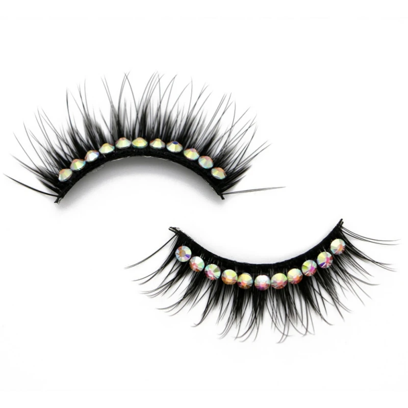 Толстые Искусственные натуральные 5 пар пурпурных ресниц для макияжа лица Maquiagem