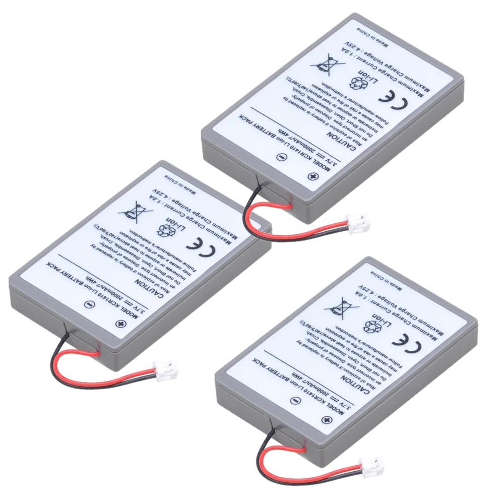 

3x KCR1410 Battery (2000mAh) for Sony PS4 Pro Slim Second Generation Bluetooth DualShock Controller CUH-ZCT2 CUH-ZCT2E CUH-ZCT2U