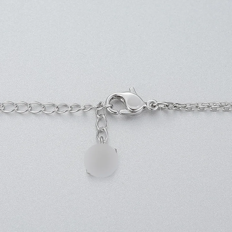Женское Ожерелье с белым слоем PANDOO белое ожерелье из стерлингового серебра 925