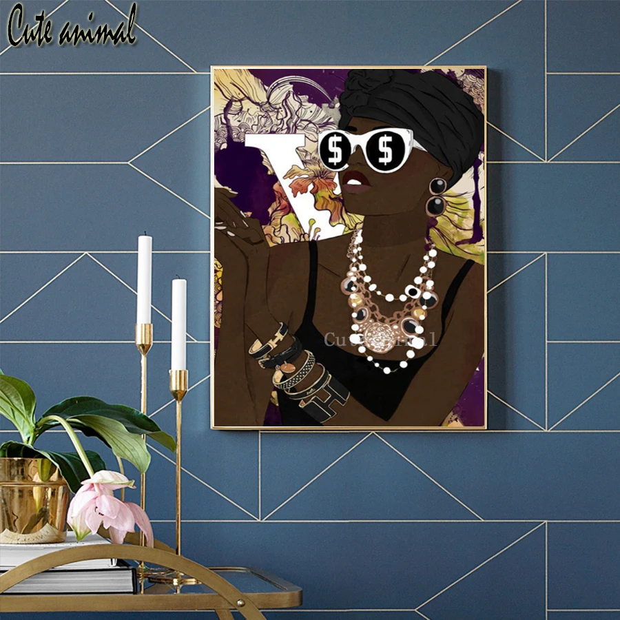 5D алмазная картина модная сексуальная африканская Женская Вышивка крестиком