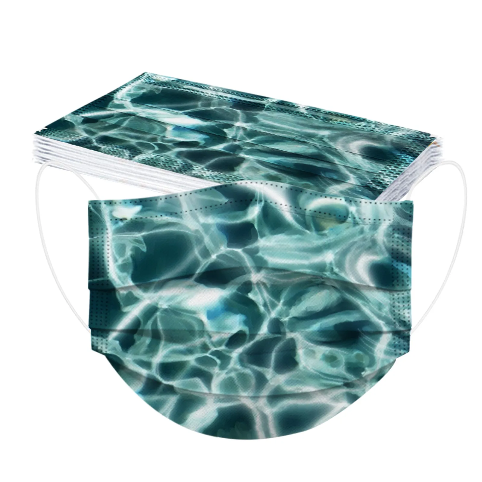 Маска для взрослых одноразовая трехслойная с фильтром маска косплея на Хэллоуин