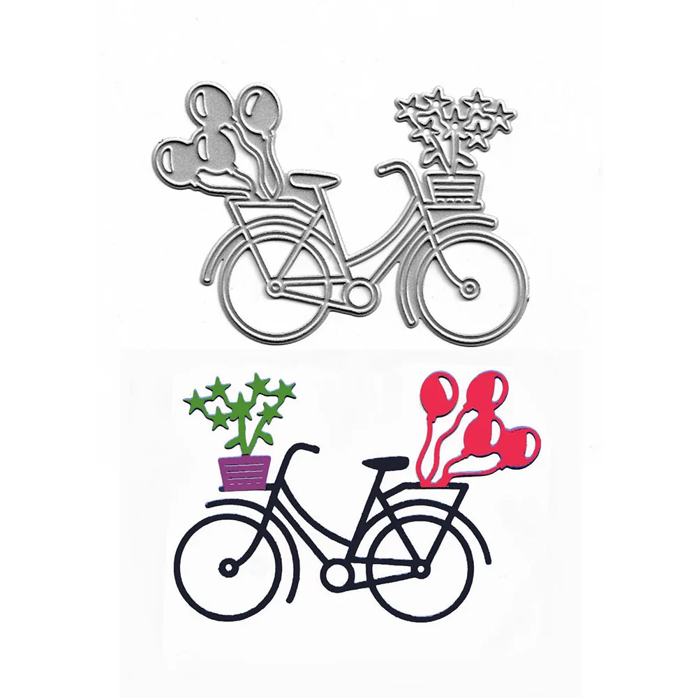 

Bicycle Cutting Dies Cut Die Mold Stamps For DIY Scrapbooking Album Card Making Metal Crafts Embossing Stencils Paper Cutter