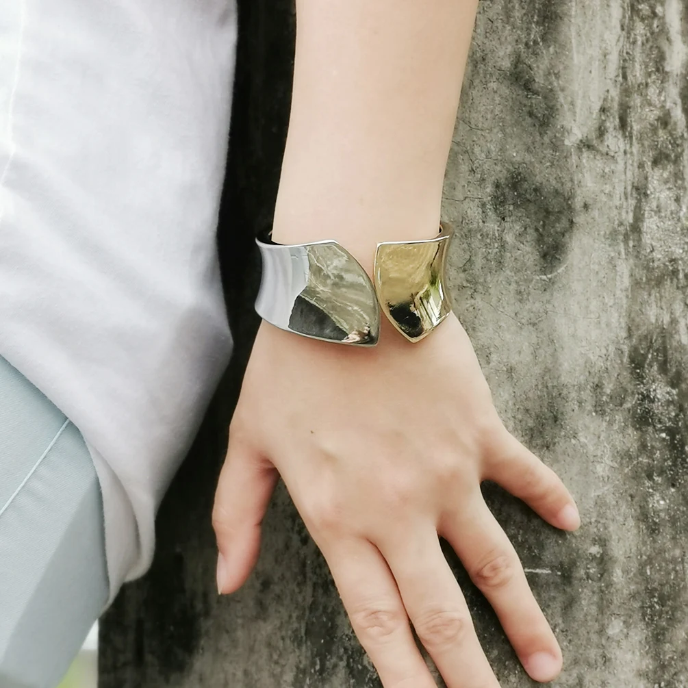European and American fashion mix alloy bracelet Unique design texture metal accessories women | Красота и здоровье