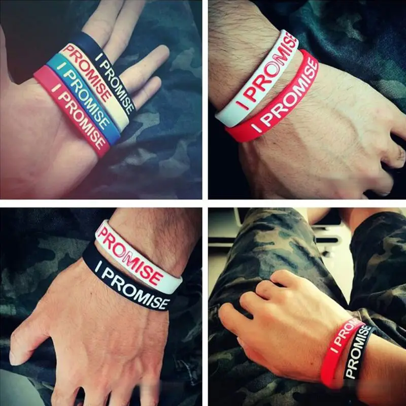 5 шт разных цветов я обещала спортивный браслет из силикона браслеты набор для