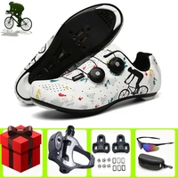 2021 new road cycling shoes sapatilha ciclismo men sneakers women breathable bike shoes white sport bicycle shoes racing