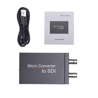 micro hdmi compatiable to sdi converter with power 1080p video audio splitter in to two sdi output adapter