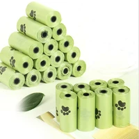 1 roll dog poop bags pet biodegradable collector bag puppy cat pooper scooper small rolls outdoor portable clean pets waste