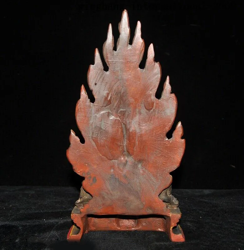 

wedding decoration Tibet bronze Gilt Painted 3 God Shakyamuni Medicine Faqi Buddha statue