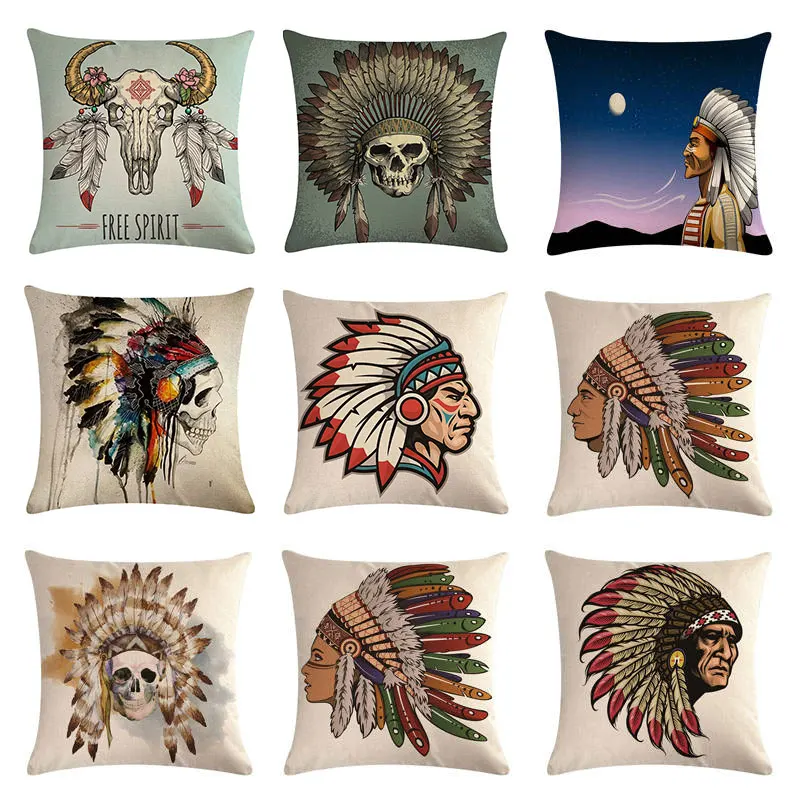 Наволочки с перьями 45x45 см наволочки головой для мужчин спальни домашний декор |