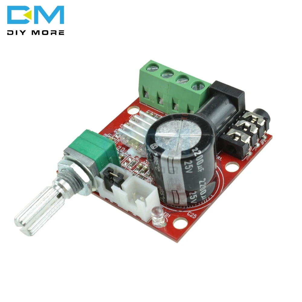 12 В 2X10W Hi Fi PAM8610 аудио стерео усилитель платы модуля двойной D Класс канала 20 мА Гц